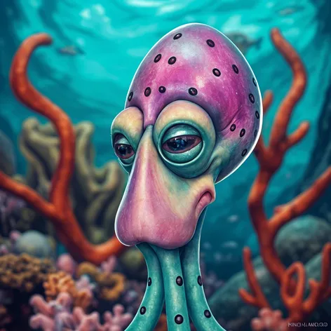 realistic squidward