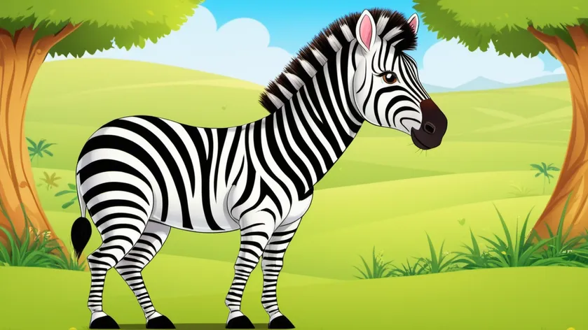 cartoon zebra