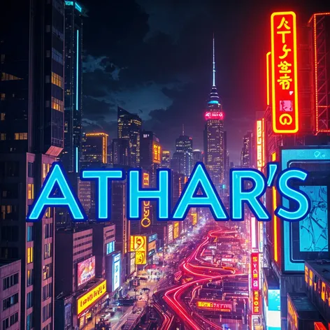 design logo "ATHAR'S"