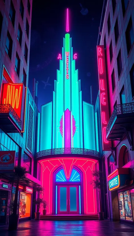 neon art deco