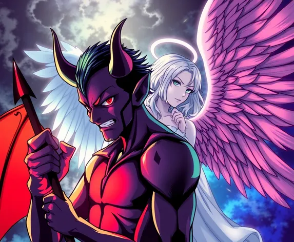 anime devil and angel