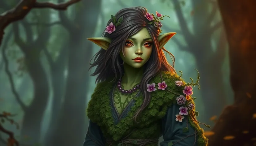 female goblin druid