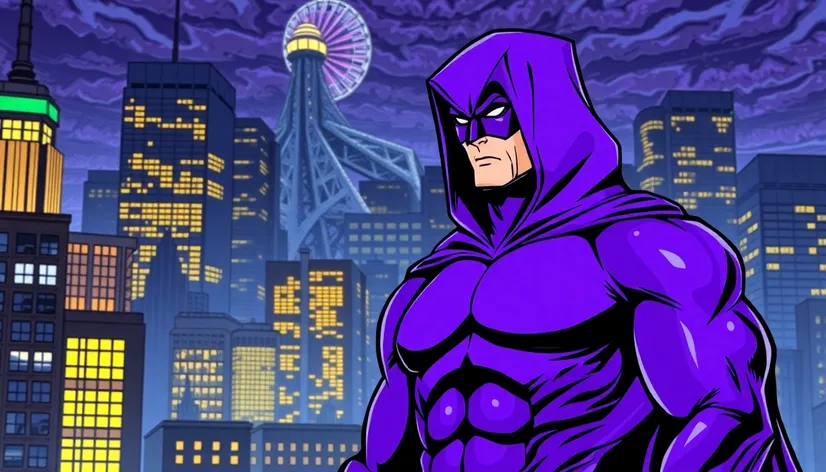 purple superhero