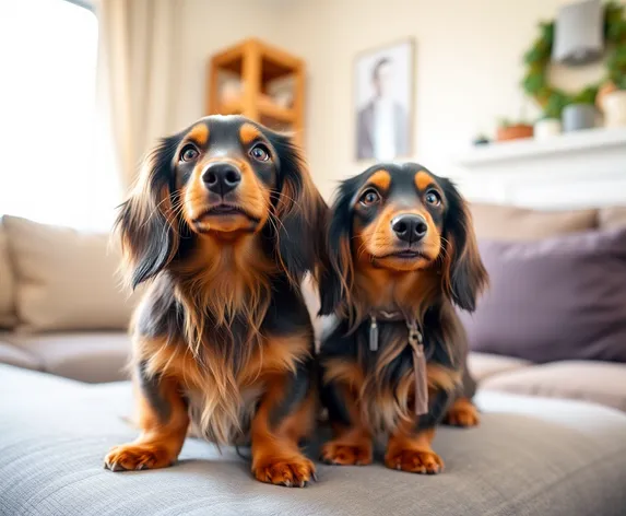 long hair dachshunds