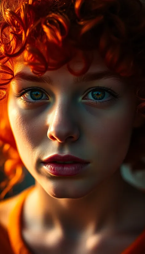 curly red head