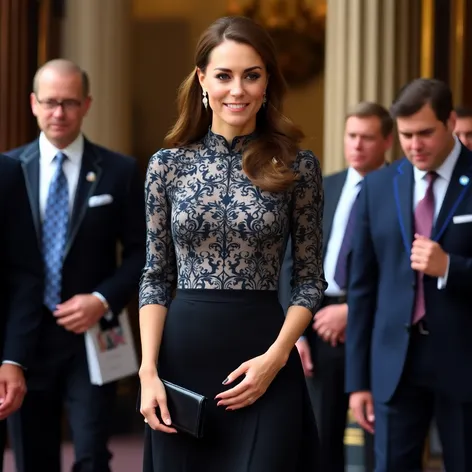 kate middleton black skirt