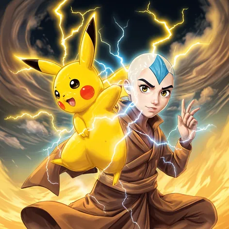 pikachu merged with aang