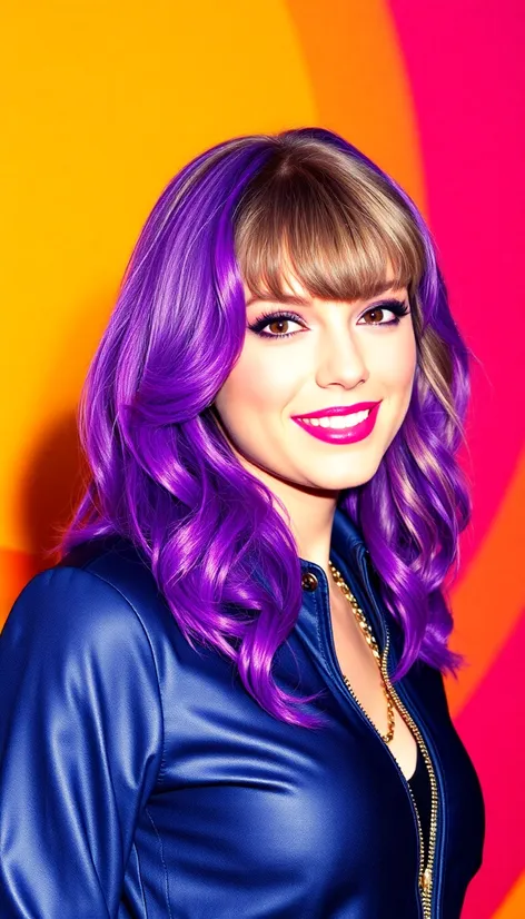 taylor swift purple hair