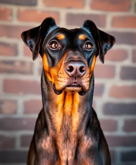 doberman brown colour