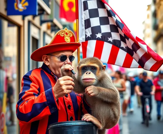 organ grinder and monkey