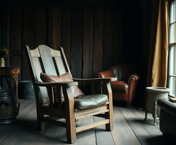 vintage wood chair