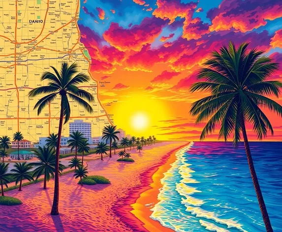 daytona florida map