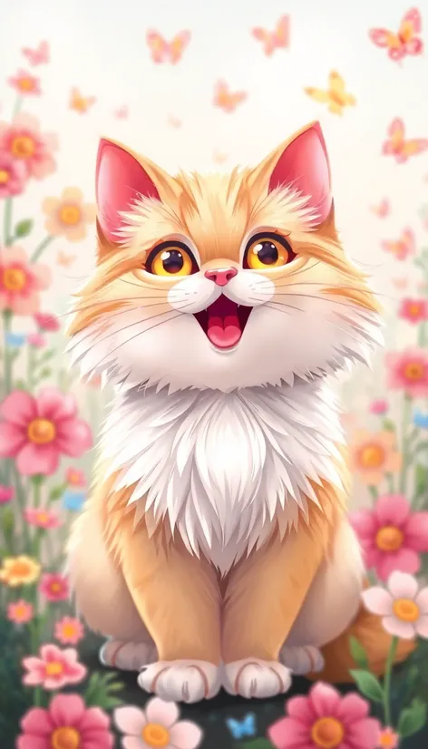 cartoon persian cat