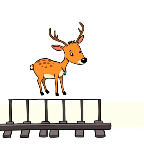 deer leaning on rail