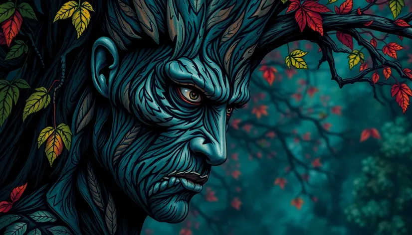 tattoo tree man