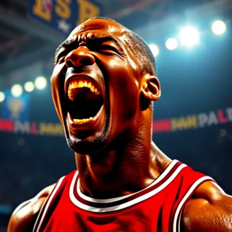 michael jordan screaming