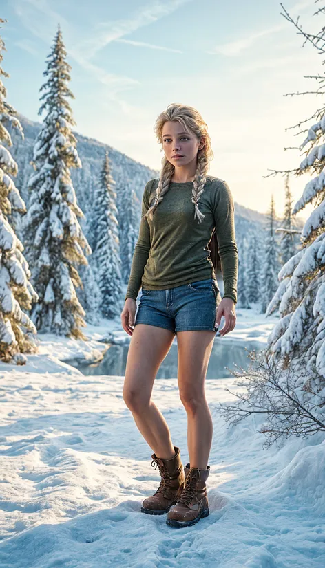 Queen Elsa hiking shorts