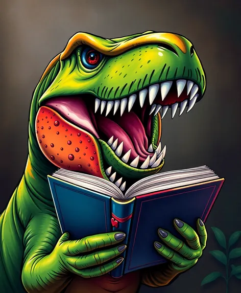 dinosaur book mouth