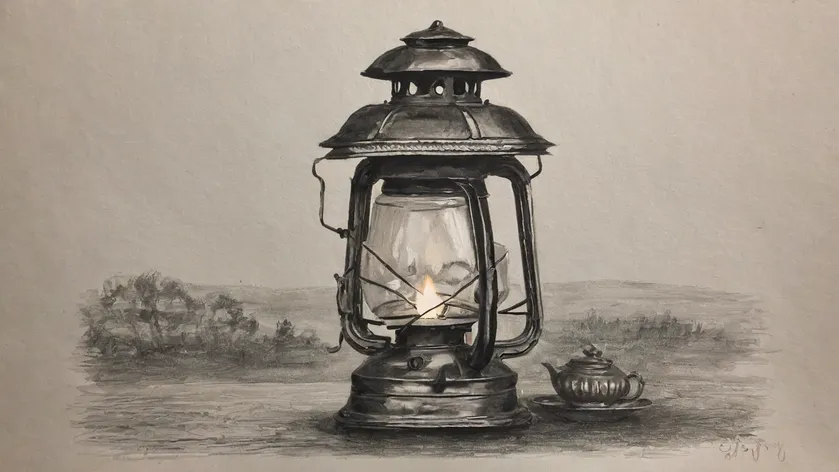 lantern drawing