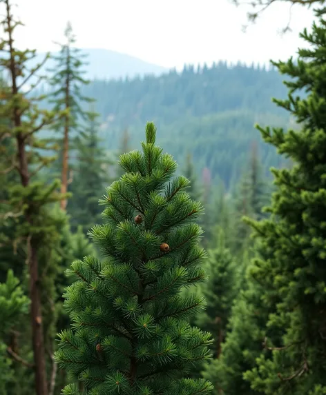 evergreen tree with aromatic