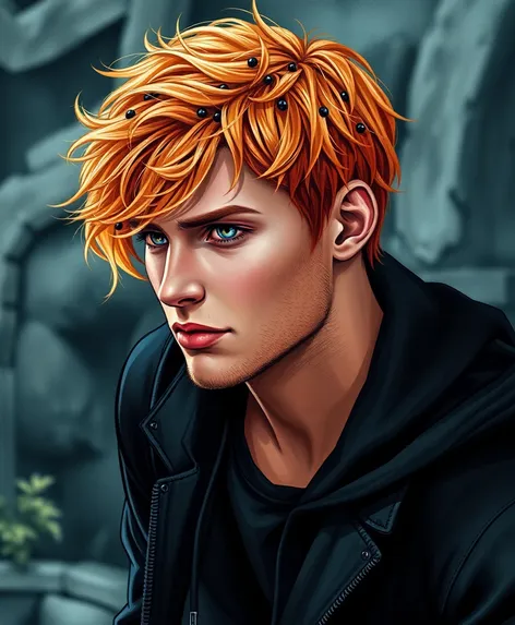 male strawberry blonde hair