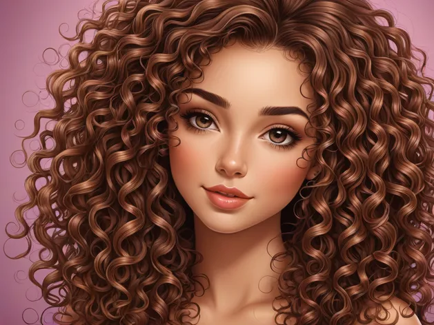 curly hair cartoon
