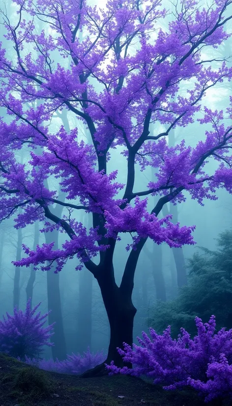 purple tree