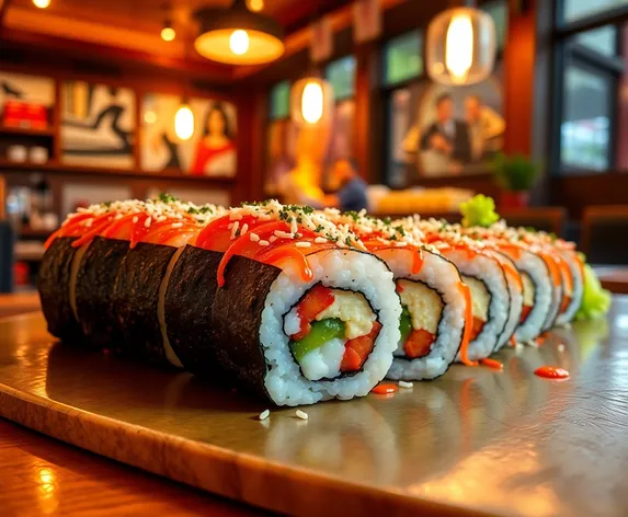 spider roll sushi