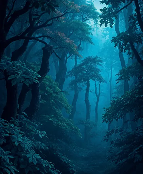 dense forest anime