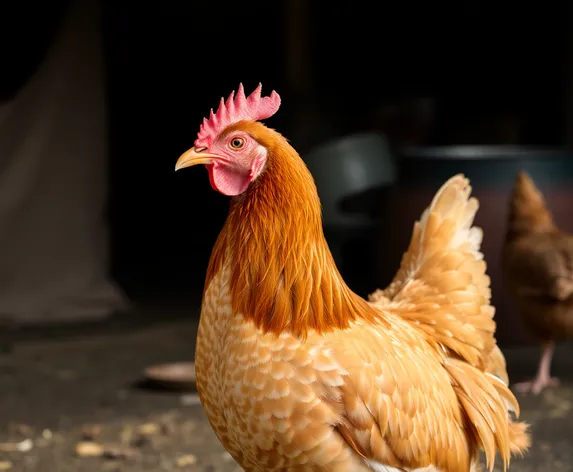 brown leghorn hen