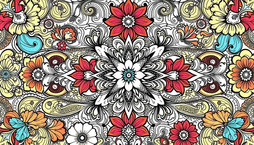 intricate coloring page