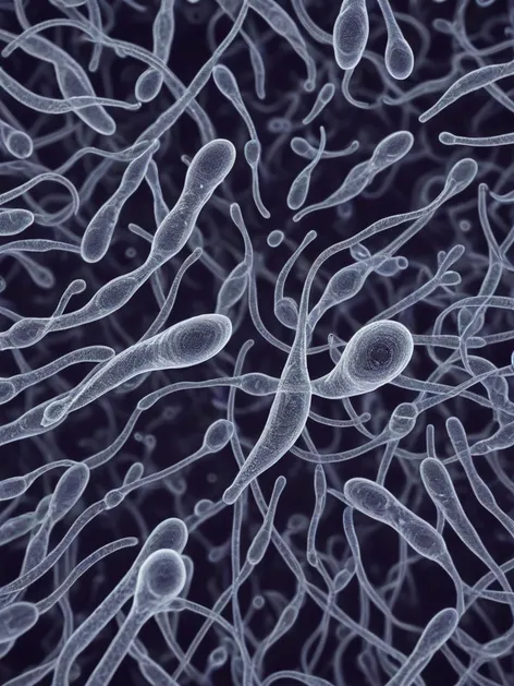sperm under microscope