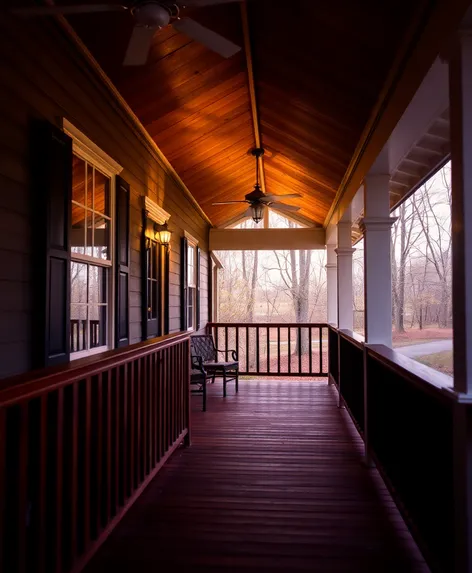 gable roof porch on