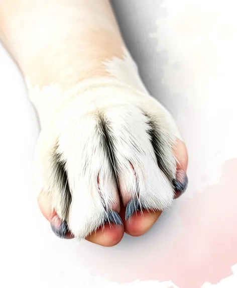 dog paw drawing