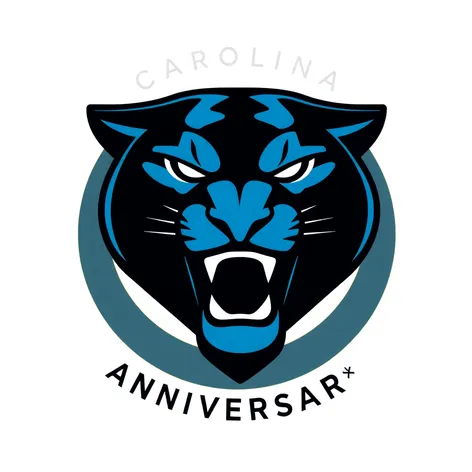 carolina panthers anniversary logo