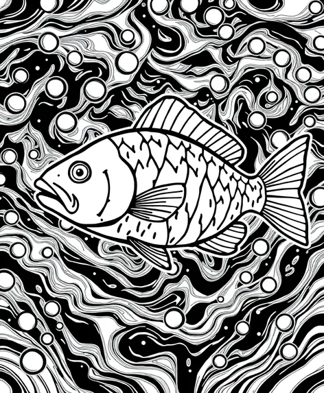 fish clipart black and