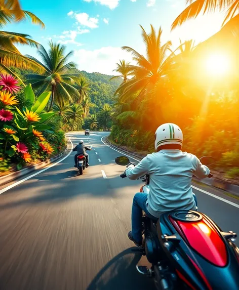 tropical motorcycle highway