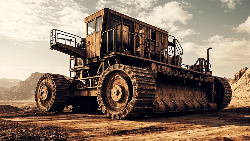 bucket wheel mining excavator