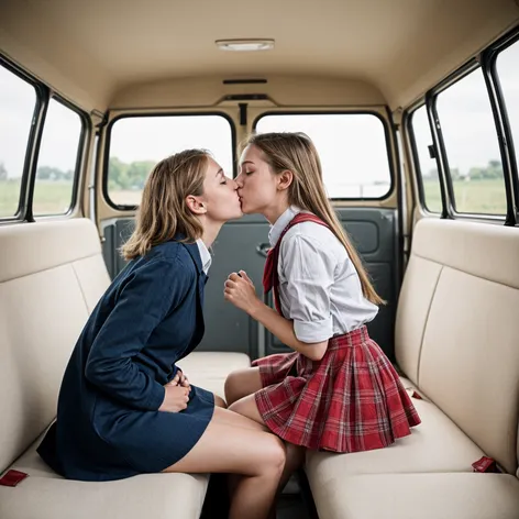 12 yo schoolgirl kissing