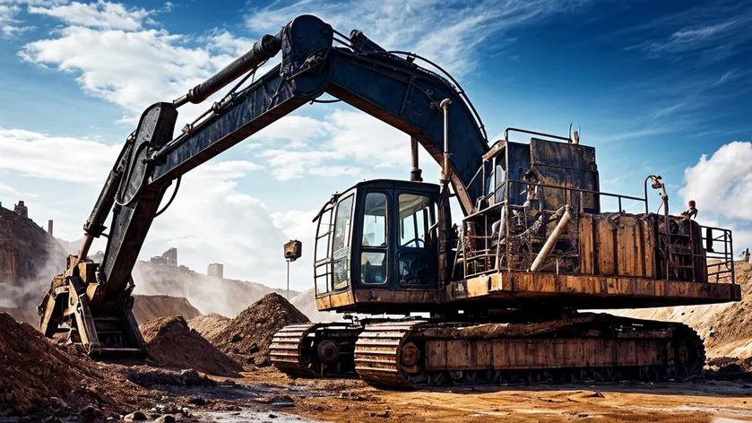 bucket wheel mining excavator