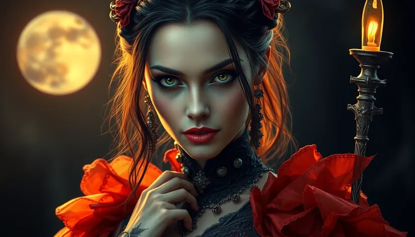 beautiful female vampire fantasy