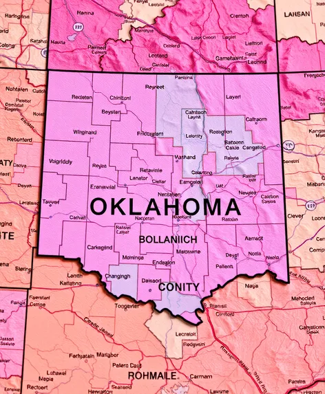 oklahoma county oklahoma map