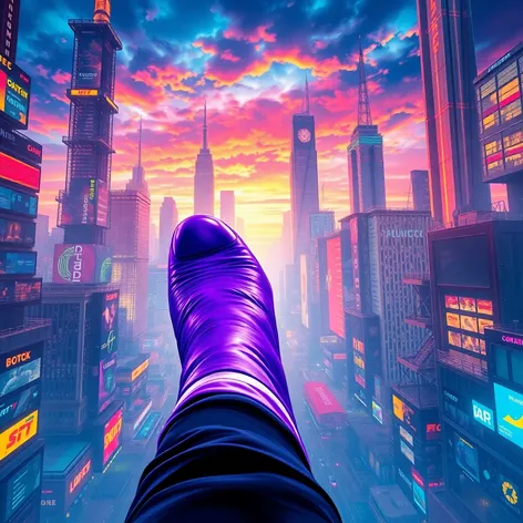 purple foot