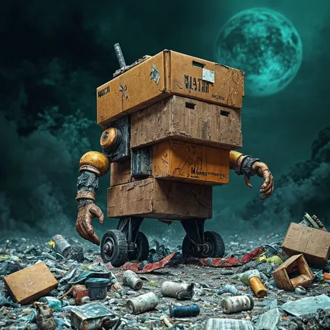 Trash golem, monster made