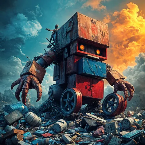 Trash golem, monster made