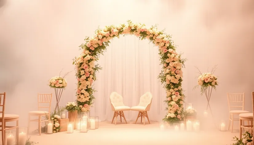 circle wedding arch