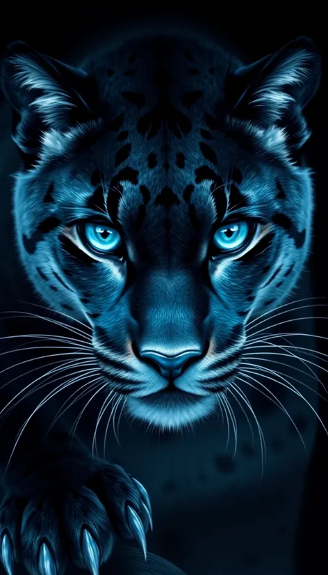 panther blue eyes