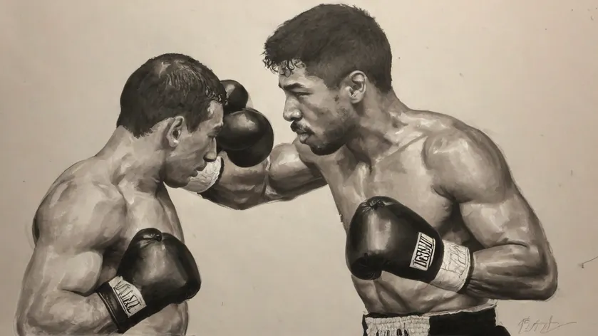 boxing drawing