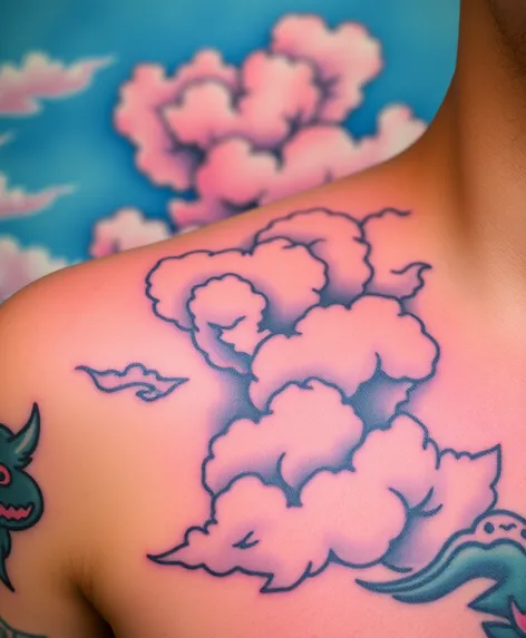 clouds tattoo