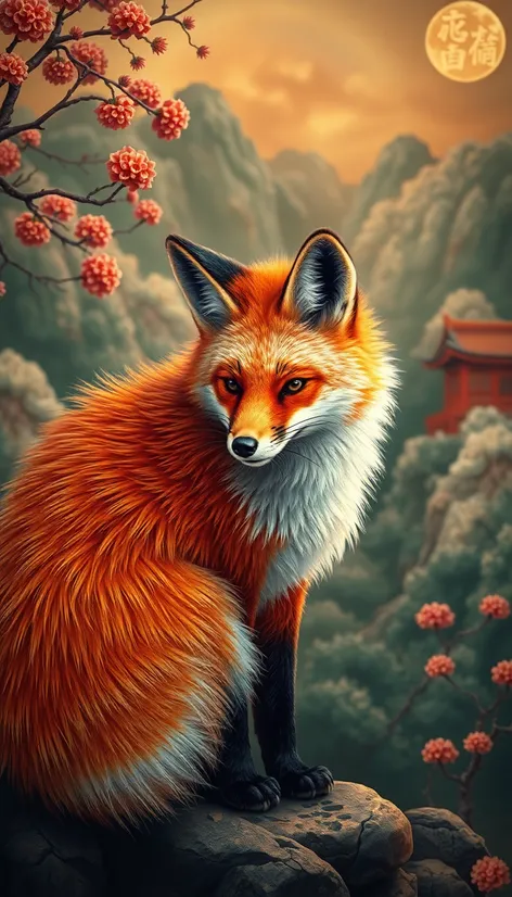 realistic nine tailed fox